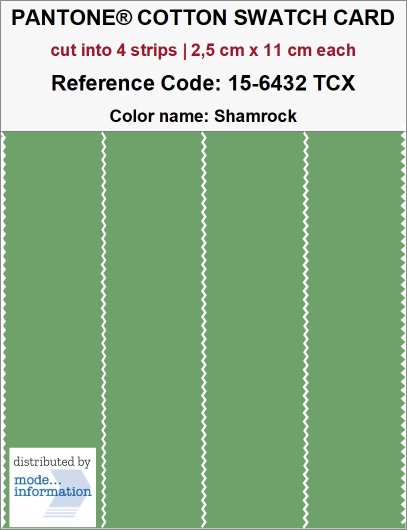 【CNPトレカ】P-RR フウジン Pantone Smart 15-6432 TCX Color Swatch Card | Shamrock | Magazine
